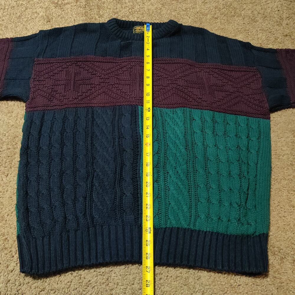 Eddie Bauer Vintage Pullover Sweater Cable Knit MADE IN USA Mens Size XL - Picture 7 of 8